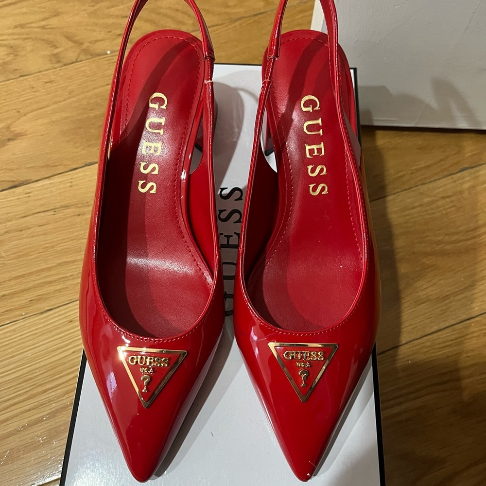 Red Slingback Heels